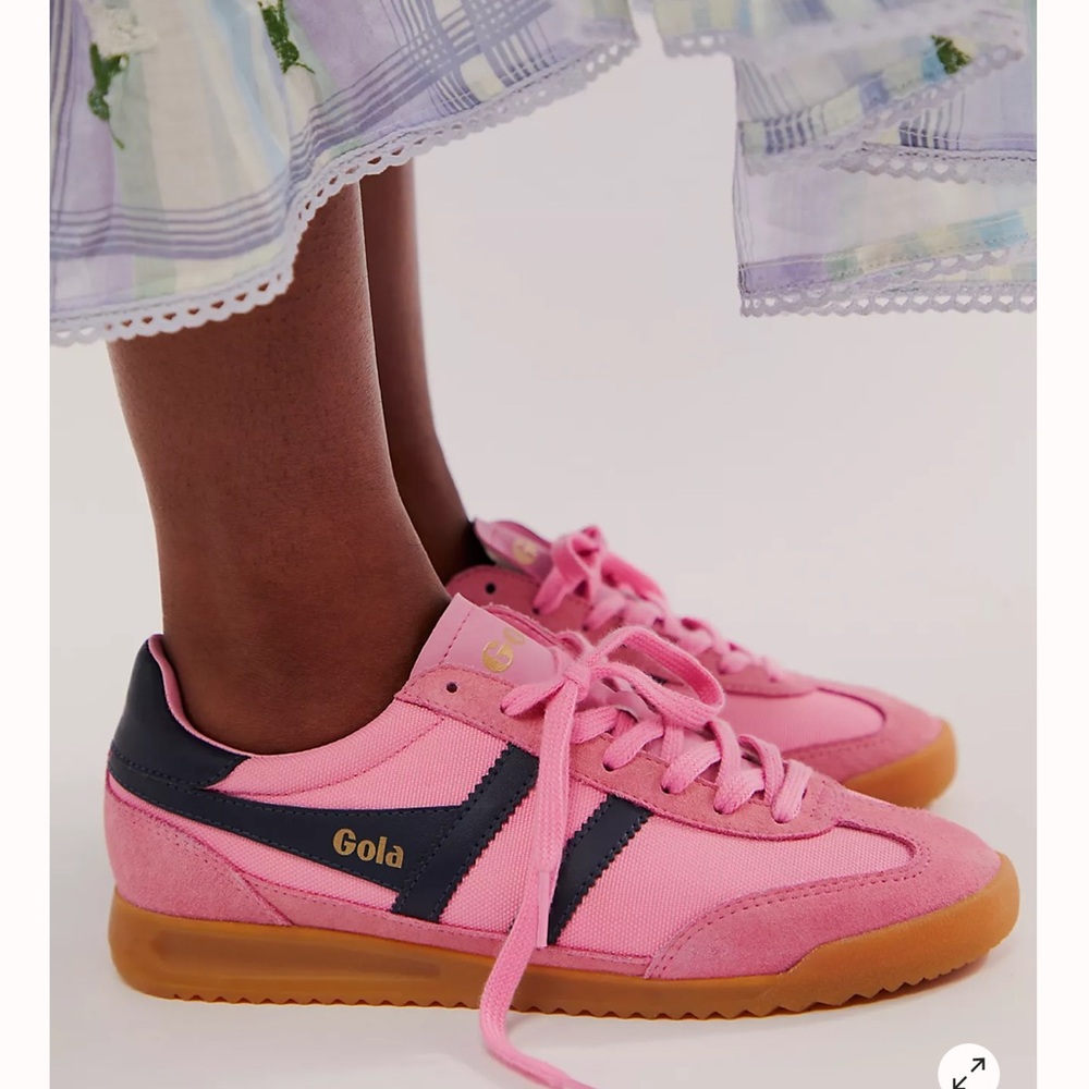 EUC GOLA women's viper suede sneaker in candy/blue /gum free people